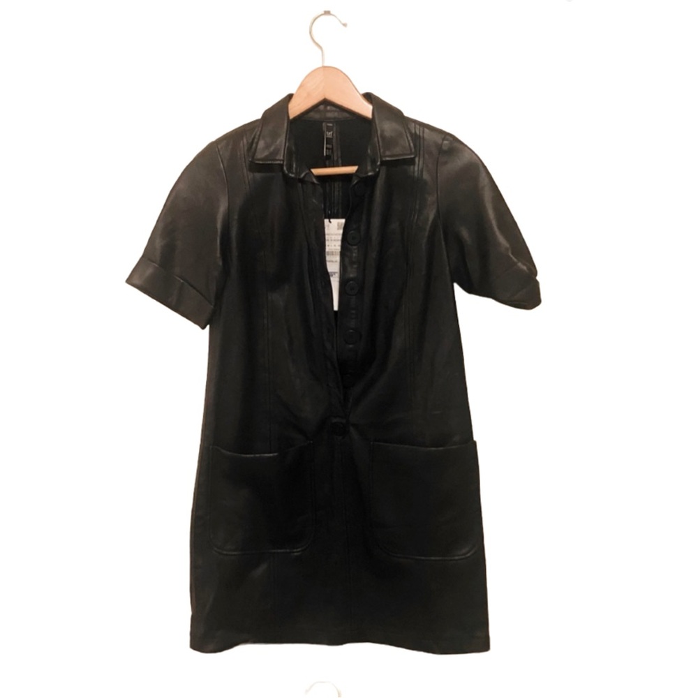 ZARA NWT Faux Leather Dress